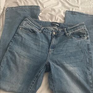 Fashion Nova Light Blue Straight Leg Jeans